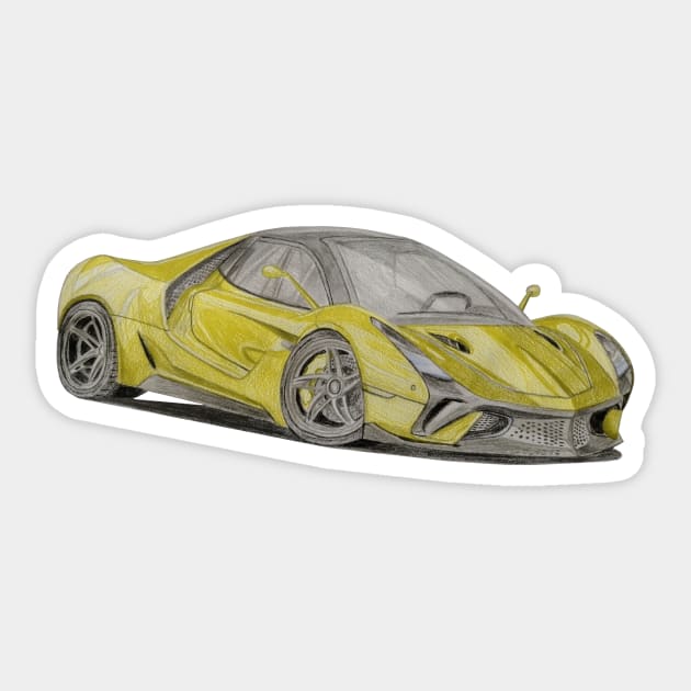 Ferrari Sticker by An.D.L.